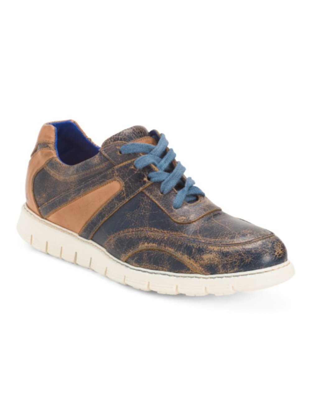 BED/STU Men's Made In Mexico Leather Wardell Lace Up Sport Casual Sneakers